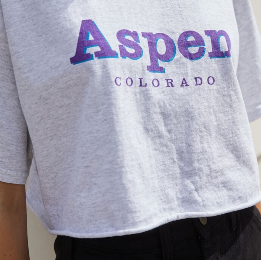 John Galt Aspen Cropped T-Shirt